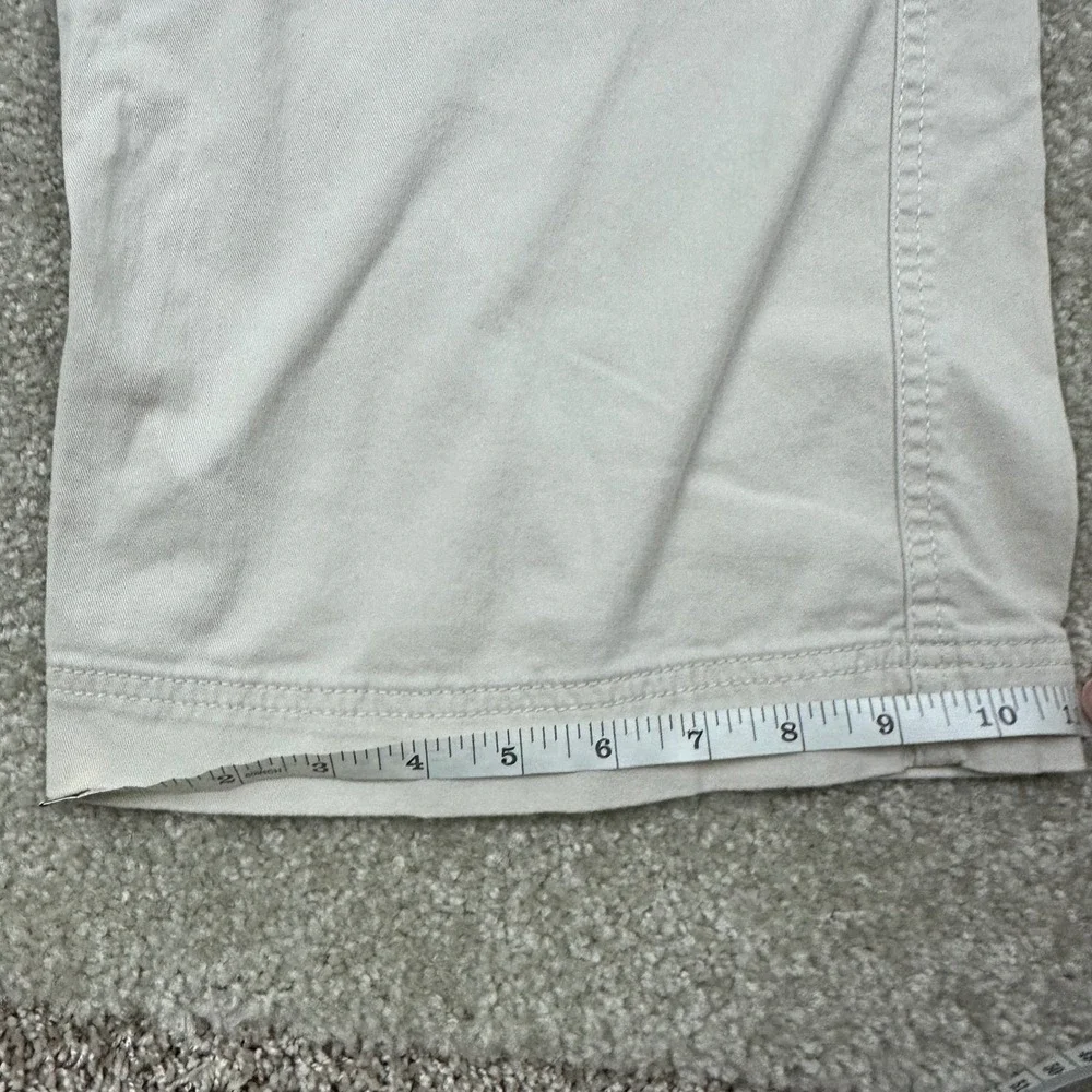 Sincerely Jules Womens Beige Cargo Pants Wide Leg Utility Cropped Size 9/29